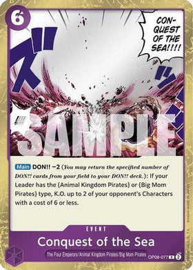 Conquest of the Sea (OP08-077) Two Legends Foil