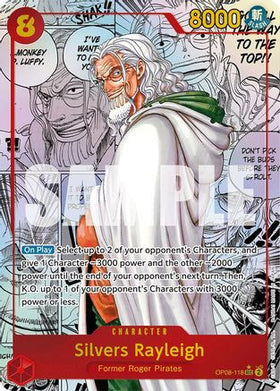 Silvers Rayleigh (Parallel) (Manga) (OP08-118) Two Legends Foil