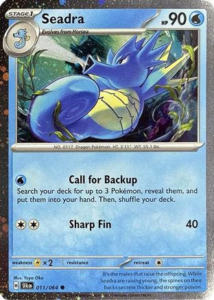 Seadra - 011/064 (Cosmos Holo) 11 - Miscellaneous Cards Products Holofoil