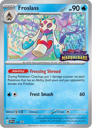 Froslass - 117 [Staff] 117 - SV Scarlet Violet Promo Cards Holofoil