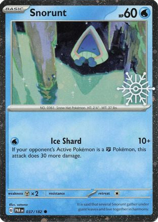 Snorunt - 037/182 (Holiday Calendar) 37 - Miscellaneous Cards Products Holofoil