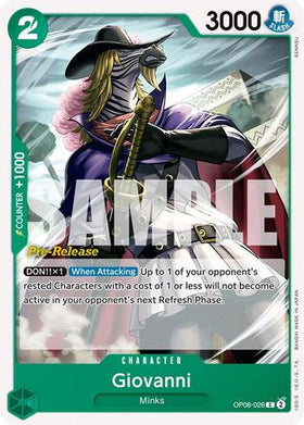 Giovanni (OP08-026) Two Legends Pre-Release Cards