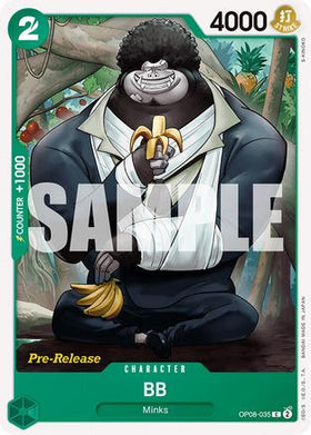BB (OP08-035) Two Legends Pre-Release Cards