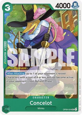 Concelot (OP08-024) Two Legends Pre-Release Cards