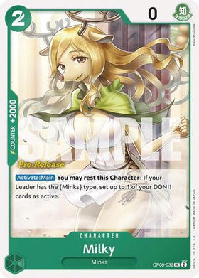 Milky (OP08-032) Two Legends Pre-Release Cards