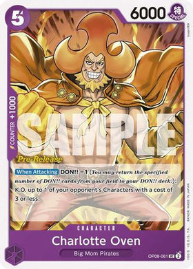 Charlotte Oven (OP08-061) Two Legends Pre-Release Cards