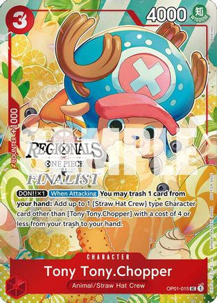 Tony Tony.Chopper (Offline Regional 2024 Vol. 3) [Finalist] (OP01-015) One Piece Promotion Cards Foil
