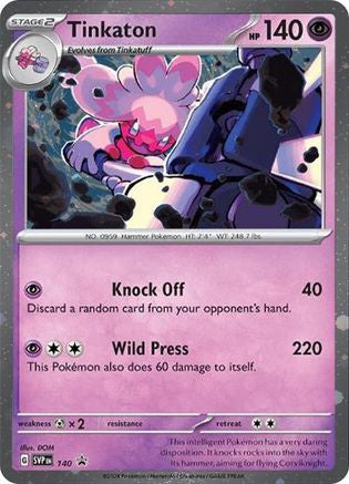 Tinkaton - SVP140 (Cosmo Holo) SVP140 - SV Scarlet Violet Promo Cards