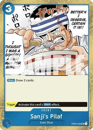 Sanji's Pilaf (Jolly Roger Foil) (OP03-056) Premium Booster -The Best- Foil