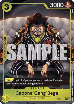 Capone"Gang"Bege (OP04-100) (Alternate Art) (OP04-100) Premium Booster -The Best- Foil