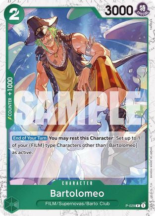 Bartolomeo (P-029) (Jolly Roger Foil) (P-029) Premium Booster -The Best- Foil