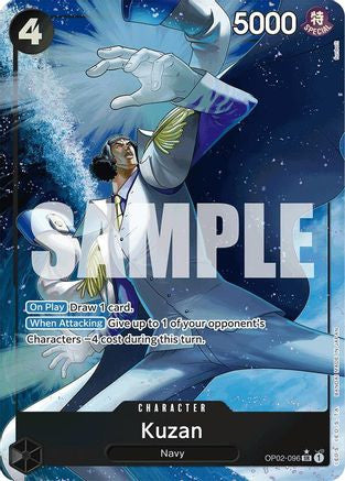 Kuzan (OP02-096) (Alternate Art) (OP02-096) Premium Booster -The Best- Foil