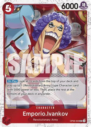 Emporio.Ivankov (Jolly Roger Foil) (OP06-003) Premium Booster -The Best- Foil