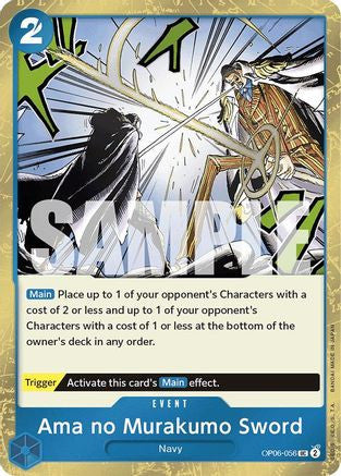 Ama no Murakumo Sword (Jolly Roger Foil) (OP06-056) Premium Booster -The Best- Foil