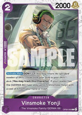 Vinsmoke Yonji (OP06-066) (Jolly Roger Foil) (OP06-066) Premium Booster -The Best- Foil