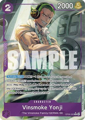 Vinsmoke Yonji (OP06-066) (Full Art) (OP06-066) Premium Booster -The Best- Foil