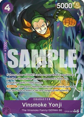 Vinsmoke Yonji (OP06-067) (Full Art) (OP06-067) Premium Booster -The Best- Foil