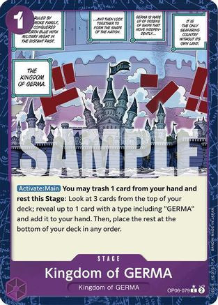 Kingdom of GERMA (Textured Foil) (OP06-079) Premium Booster -The Best- Foil