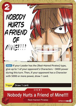 Nobody Hurts a Friend of Mine!!!! (OP09-019) Emperors in the New World