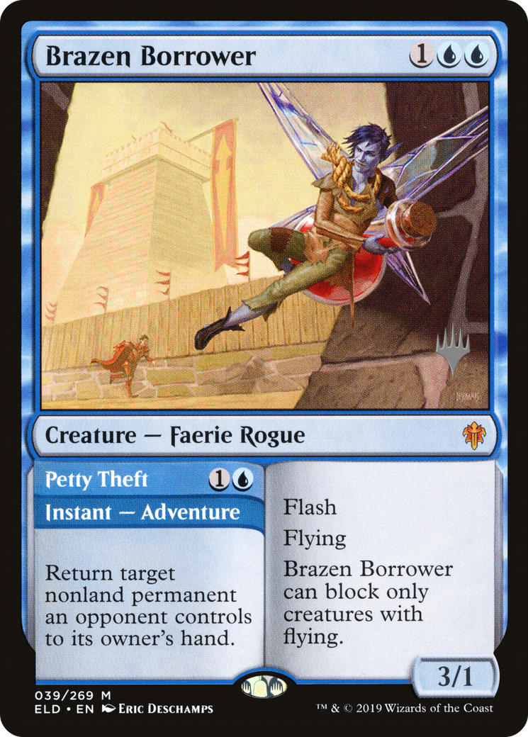 Brazen Borrower // Petty Theft (PPELD-039) - Throne of Eldraine Promos