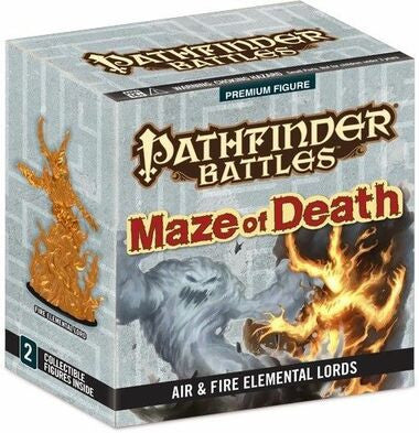 Pathfinder Battles: Maze of Death - Air & Fire Elemental Lords Premium Figure