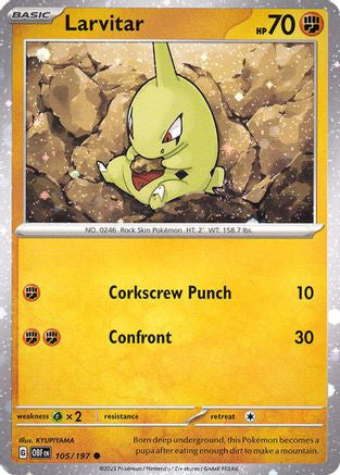 Larvitar - 105/197 (Cosmos Holo) 105 - Miscellaneous Cards Products Holofoil