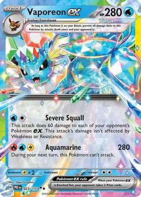 Vaporeon ex - 023/131 23 - SV Prismatic Evolutions Holofoil