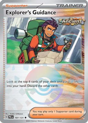Explorer's Guidance (Poke Ball Pattern) 107 - SV Prismatic Evolutions Holofoil