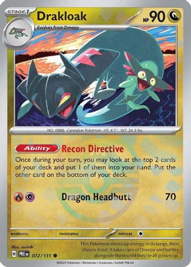 Drakloak (Master Ball Pattern) 72 - SV Prismatic Evolutions Holofoil