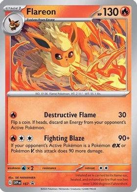 Flareon - 167 (Cosmo Holo) - SV Scarlet Violet Promo Cards Holofoil