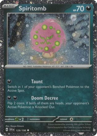 Spiritomb - 129/198 (Cosmos Holo) 129 - Miscellaneous Cards Products Holofoil
