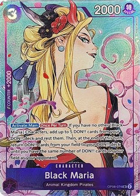 Black Maria (Illustration Box Vol.2) (OP08-074) One Piece Promotion Cards