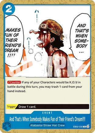 And That's When Somebody Makes Fun of Their Friend's Dream!!!! (EB02-030) Extra Booster: Anime 25th Collection
