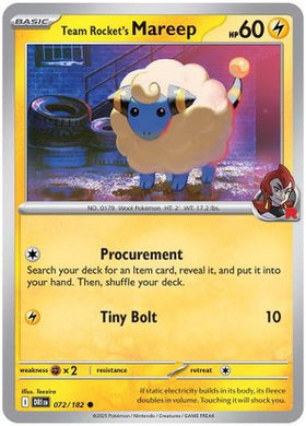 Team Rocket's Mareep 72 - SV10 Destined Rivals