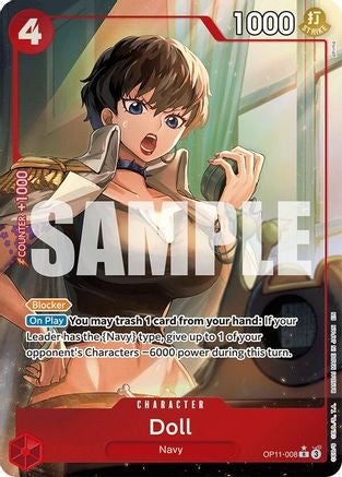 Doll (Alternate Art) (OP11-008) A Fist of Divine Speed Foil