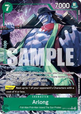 Arlong (Alternate Art) (OP11-023) A Fist of Divine Speed Foil