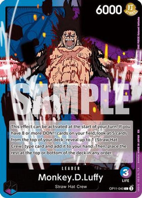 Monkey.D.Luffy (040) (OP11-040) A Fist of Divine Speed