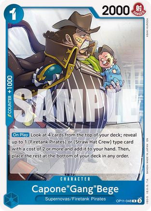 Capone"Gang"Bege (048) (OP11-048) A Fist of Divine Speed Foil