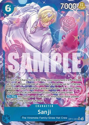 Sanji (Alternate Art) (OP11-051) A Fist of Divine Speed Foil