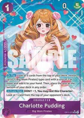Charlotte Pudding (Alternate Art) (OP11-070) A Fist of Divine Speed Foil