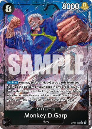 Monkey.D.Garp (Alternate Art) (OP11-095) A Fist of Divine Speed Foil