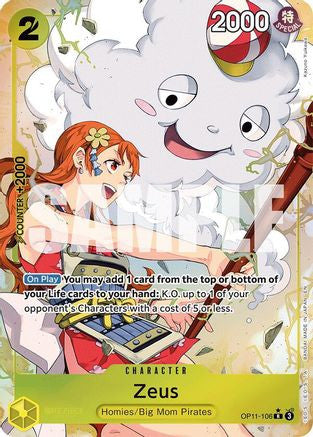 Zeus (Alternate Art) (OP11-106) A Fist of Divine Speed Foil