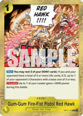 Gum-Gum Fire-Fist Pistol Red Hawk (OP11-114) A Fist of Divine Speed Foil