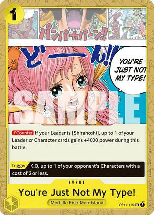 You're Just Not My Type! (OP11-115) A Fist of Divine Speed
