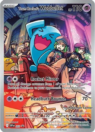 Team Rocket's Wobbuffet (Pokemon Center Exclusive) 203 - SV Scarlet Violet Promo Cards Holofoil