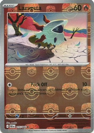 Larvesta (Master Ball Pattern) 15 - SV Black Bolt Holofoil (LP)