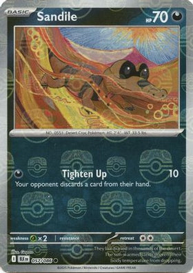 Sandile (Master Ball Pattern) 57 - SV Black Bolt Holofoil