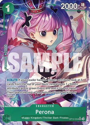 Perona (Alternate Art) (OP12-034) Legacy of the Master Foil