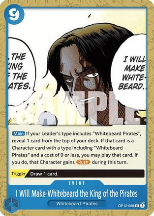 I Will Make Whitebeard the King of the Pirates (OP12-058) Legacy of the Master