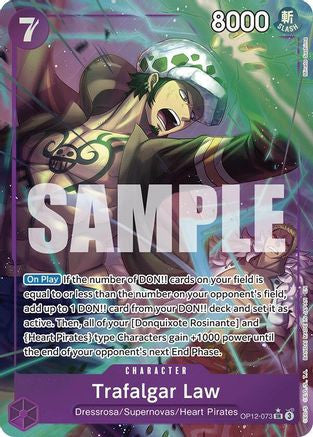 Trafalgar Law (073) (Alternate Art) (OP12-073) Legacy of the Master Foil